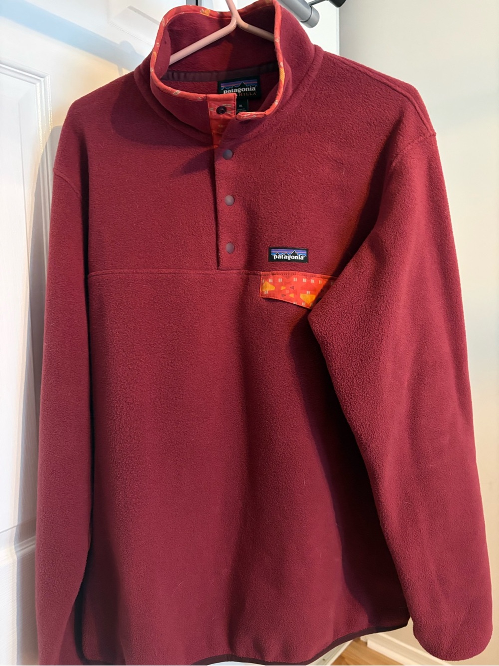 Patagonia Men's Deep Burgundy Snap-T Fleece Pullover